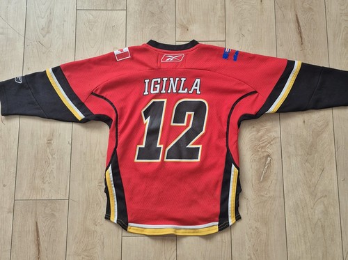 Jarome Iginla #12 Calgary Flames Reebok Youth Jersey 4-7
