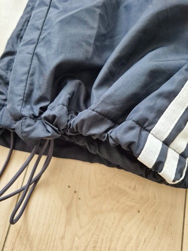 Vintage Adidas 3-Stripe Track Pants — Navy/White, Lined - photo 3