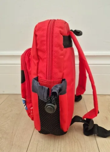 Vintage Disney Mickey Mouse Kids Backpack Red Scooter Print - photo 2