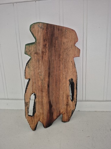 Hand Carved Wood Rasta Head Wall Carving Rastafarian Art - photo 3