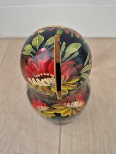 Vintage Hand Painted Russian Matryoshka Coin Bank - photo 4