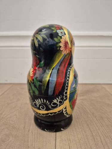 Vintage Hand Painted Russian Matryoshka Coin Bank - photo 5
