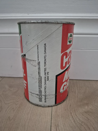 Vintage Castrol Multigrade Motor Oil FULL 1 Litre Tin Can - photo 2