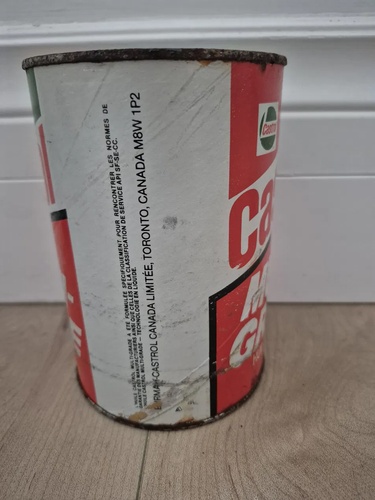 Vintage Castrol Multigrade Motor Oil FULL 1 Litre Tin Can - photo 5