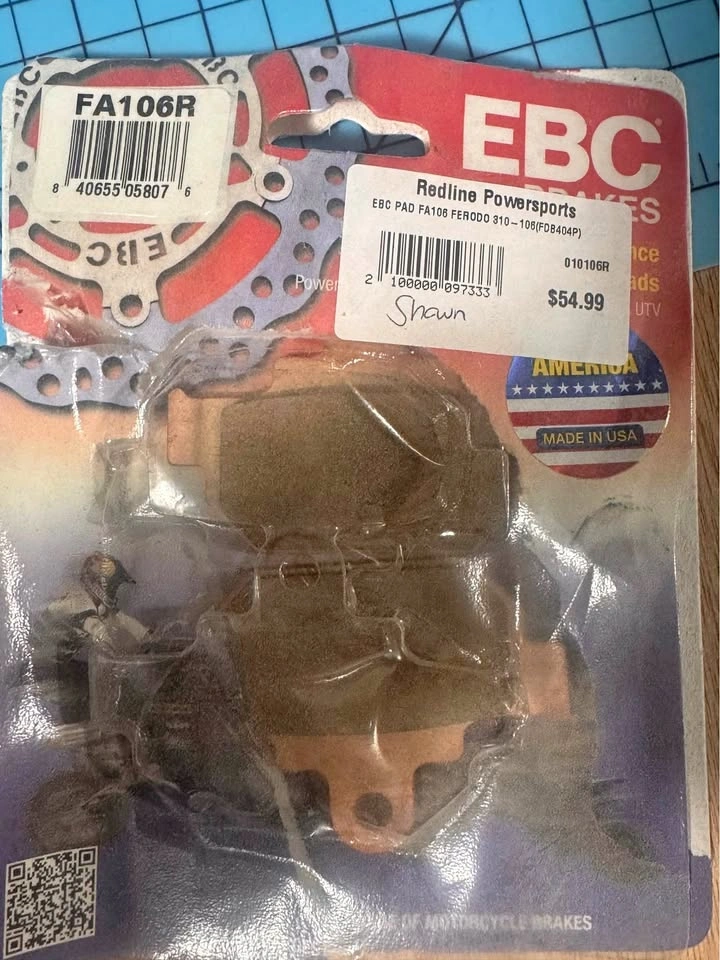 EBC Brakes FA106R Sintered Brake Pads