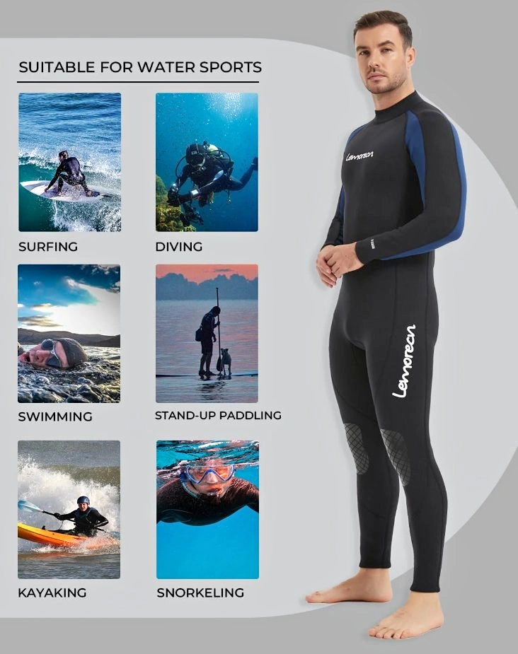 BRAND NEW Men's 3/2mm Thermal Neoprene Full Wetsuit