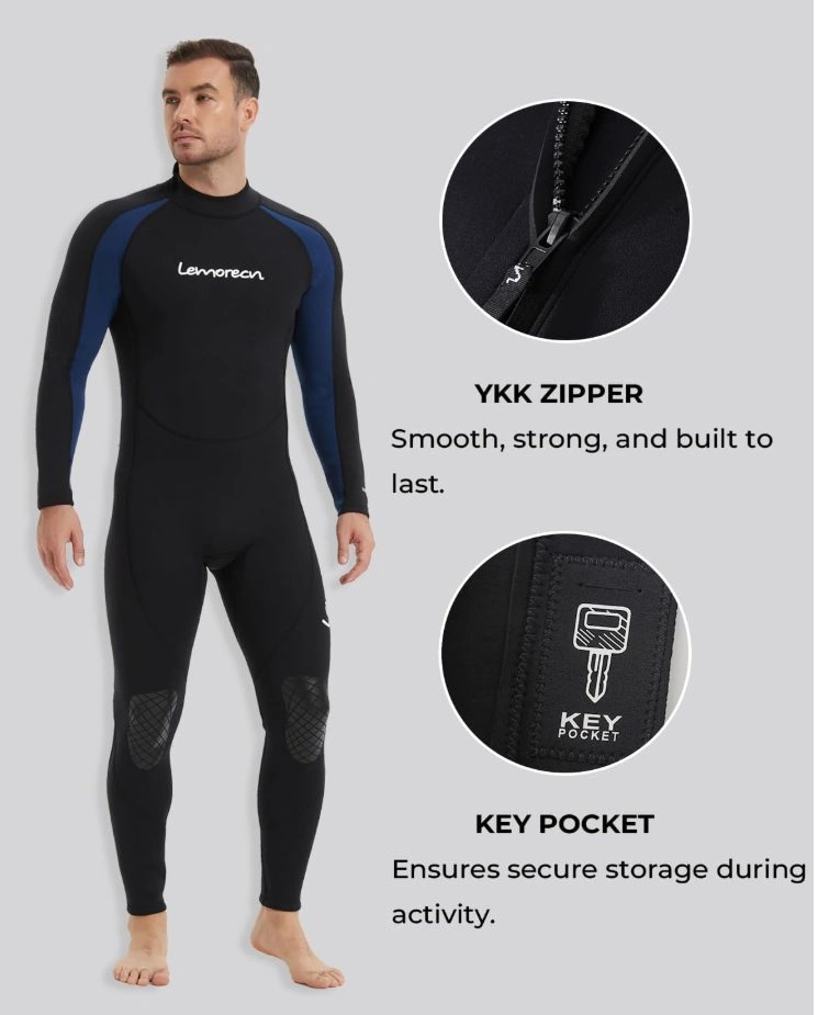 BRAND NEW Men's 3/2mm Thermal Neoprene Full Wetsuit - photo 4