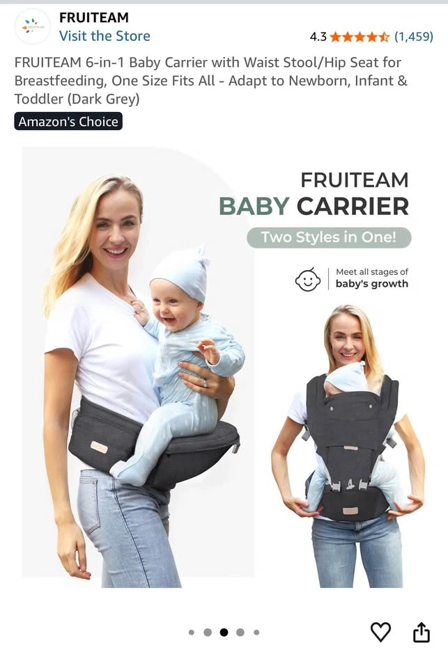 BRANDNEW//FRUITEAM 6-in-1 Baby Carrier - photo 2