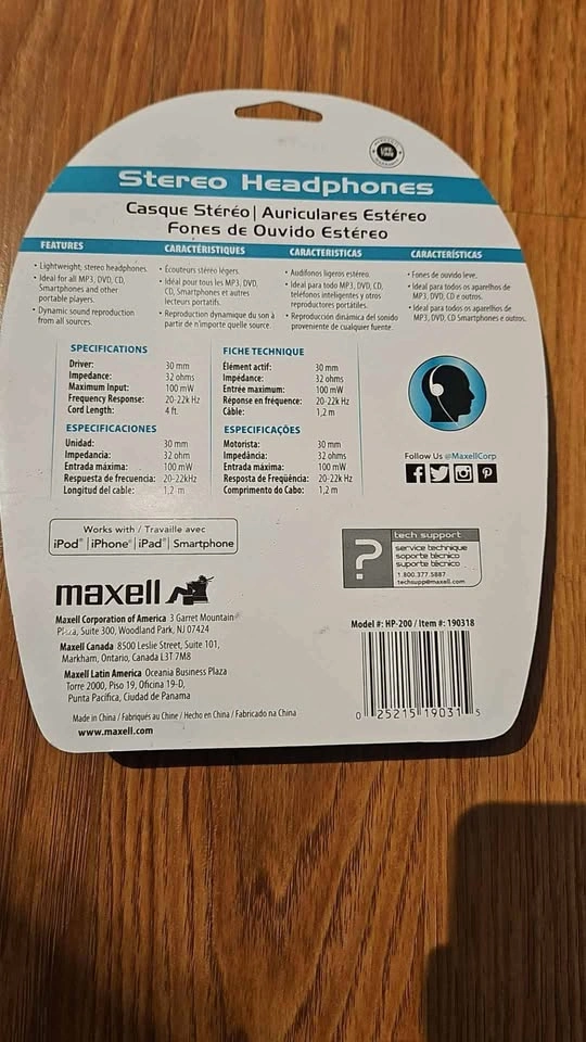 Maxell Stereo Headphones - photo 2