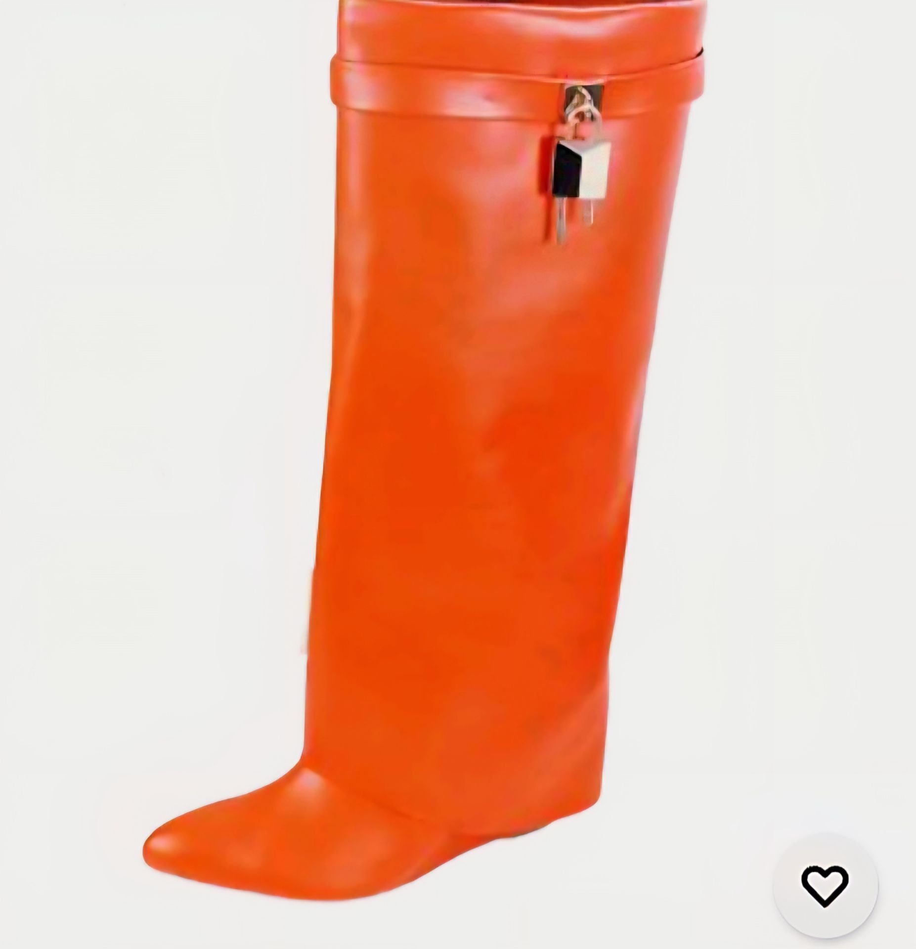 Women's Orange Boots Mutto1 - photo 2