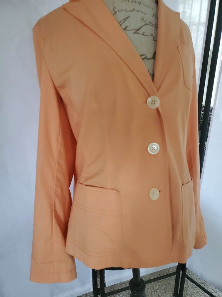 New Women's Jacket Light Orange. Size 14