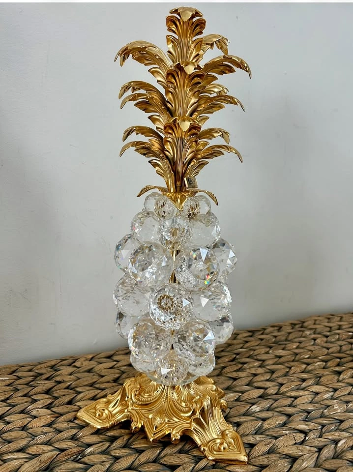 Vintage CTF Italian Crystal Pineapple Set of 3 - photo 3