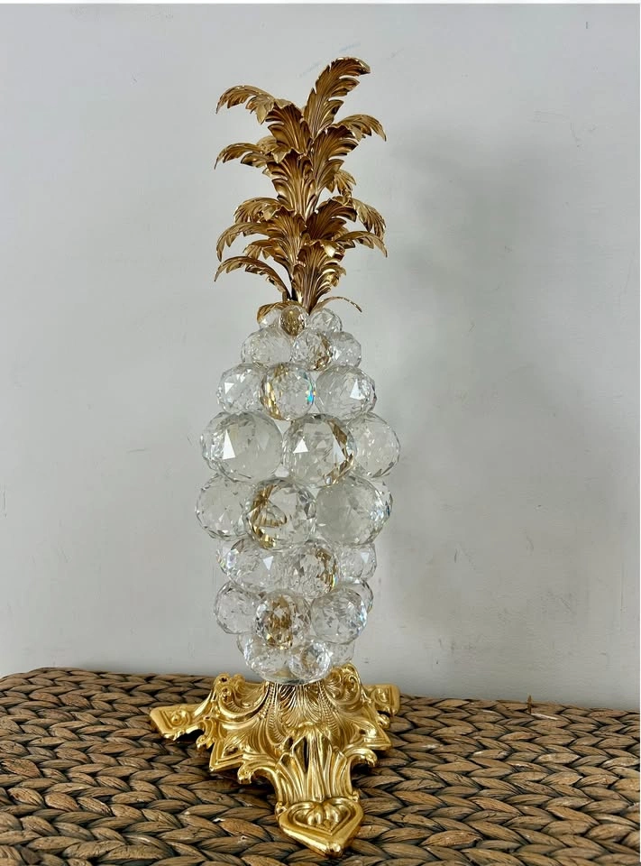 Vintage CTF Italian Crystal Pineapple Set of 3 - photo 4