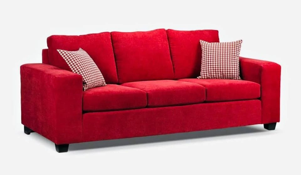 Leon’s red Three-Seater Sofa - photo 2