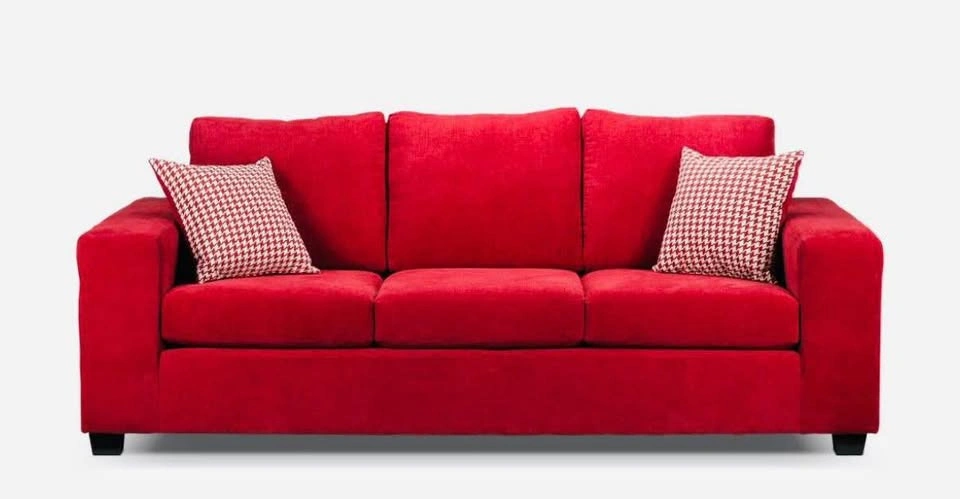 Leon’s red Three-Seater Sofa - photo 3