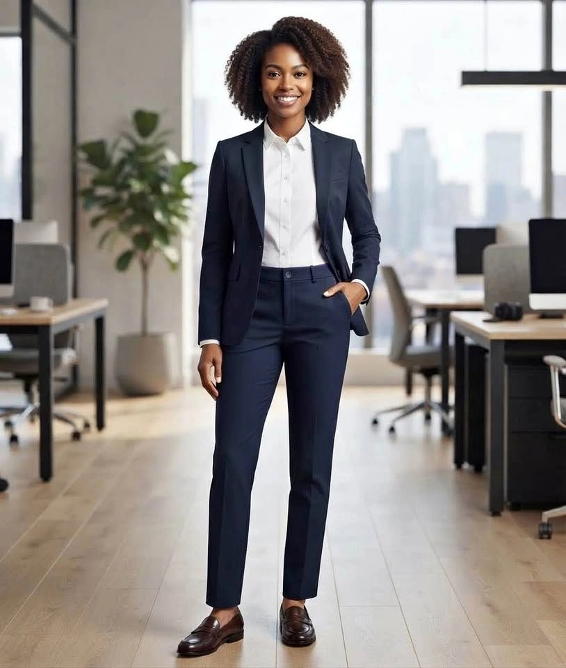 Uniqlo Navy Office Pants - Women
