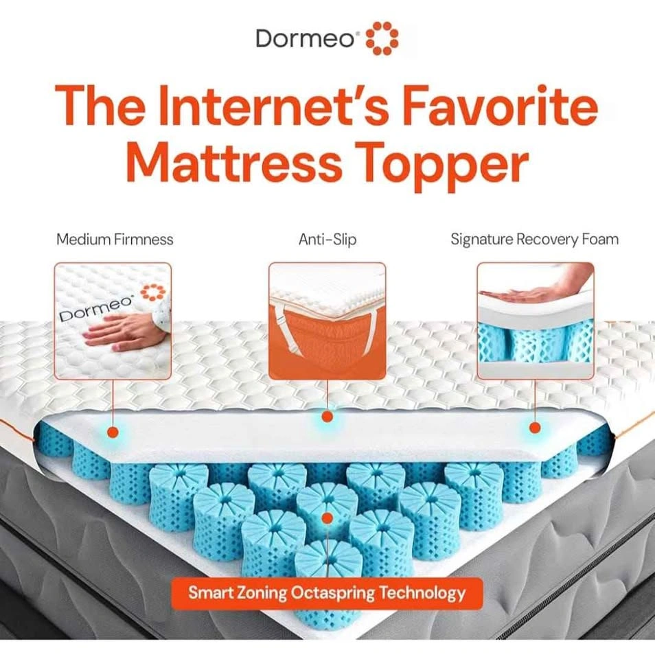 New Dormeo Premium Queen Breathable Mattress Topper - photo 3
