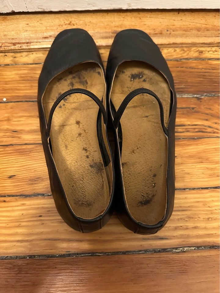 Madewell The Greta Leather Mary Jane Ballet Flats Size 8 - photo 3