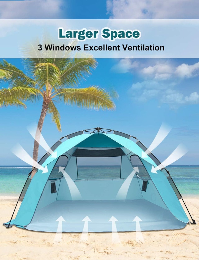 Glynis Pop-Up Beach Tent 4-6 People