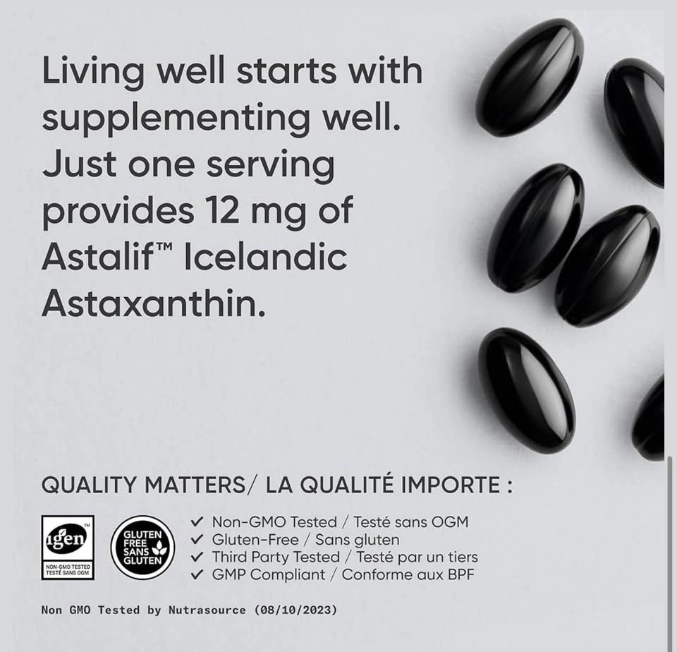 Sports Research Vegan Icelandic Astaxanthin 12mg - 60 Softgels - photo 3