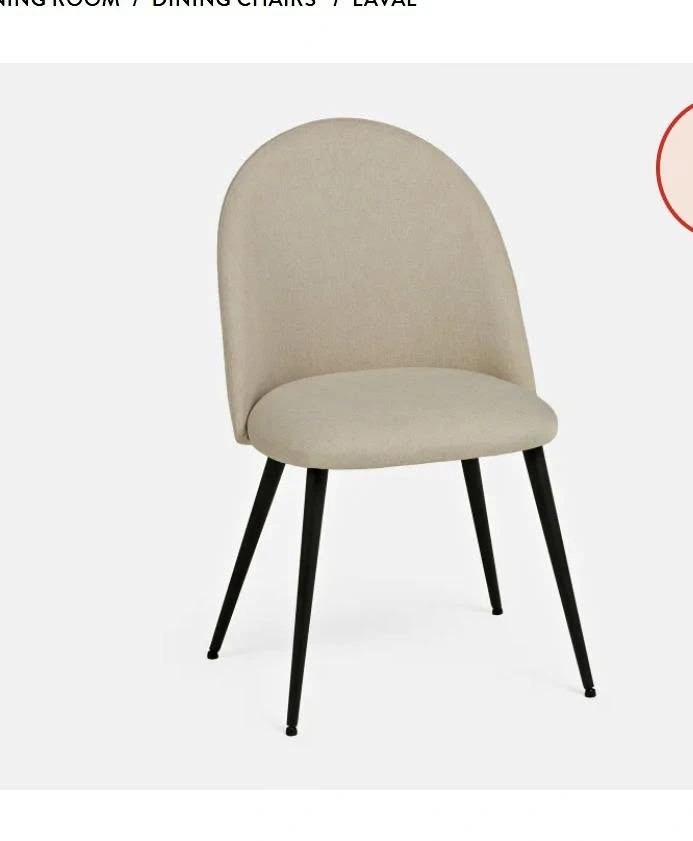 Set of 2 Dining Chairs – Modern Upholstered Chairs – NEW