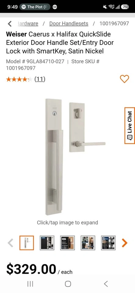Brand New SmartKey Security Door Handle - photo 5