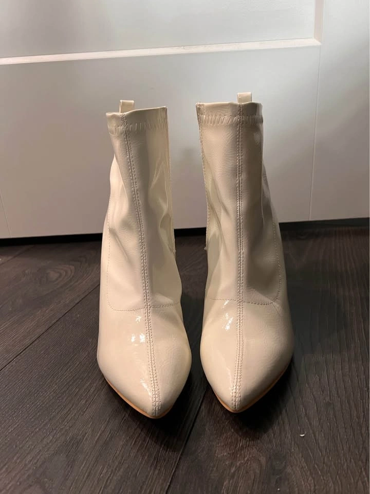 ASOS white leather boots - photo 2