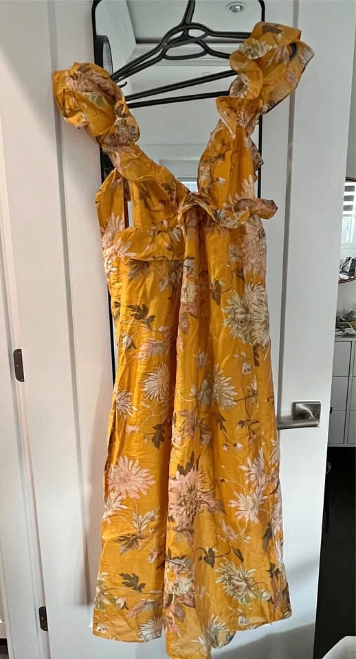 Mustard yellow dress