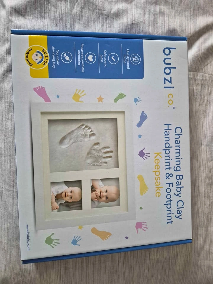 Bubzi - Charming Baby Clay Handprint & Footprint Keepsake - NEW - photo 2