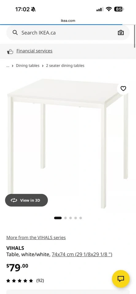 IKEA Table and 2 bar stools - photo 4