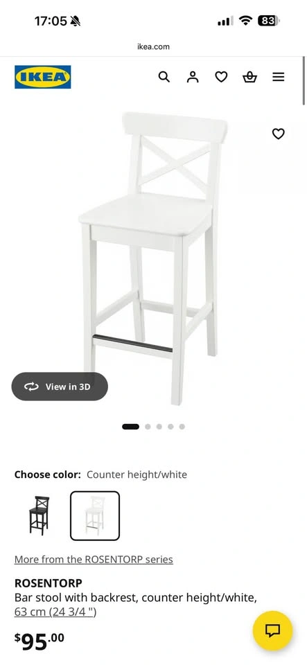 IKEA Table and 2 bar stools - photo 5