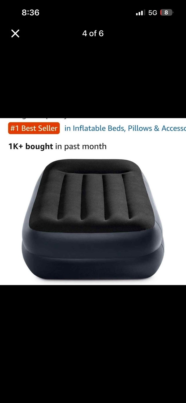 INTEX Dura-Beam Plus Twin Air Mattress with Built-in Pump - photo 4
