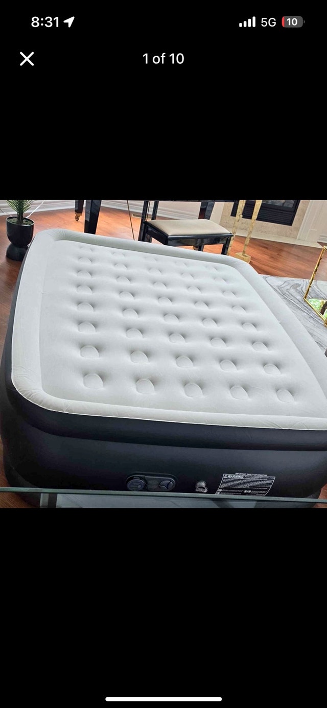 Sweetcrispy Queen Air Mattress 22" Raised Inflatable Airbed