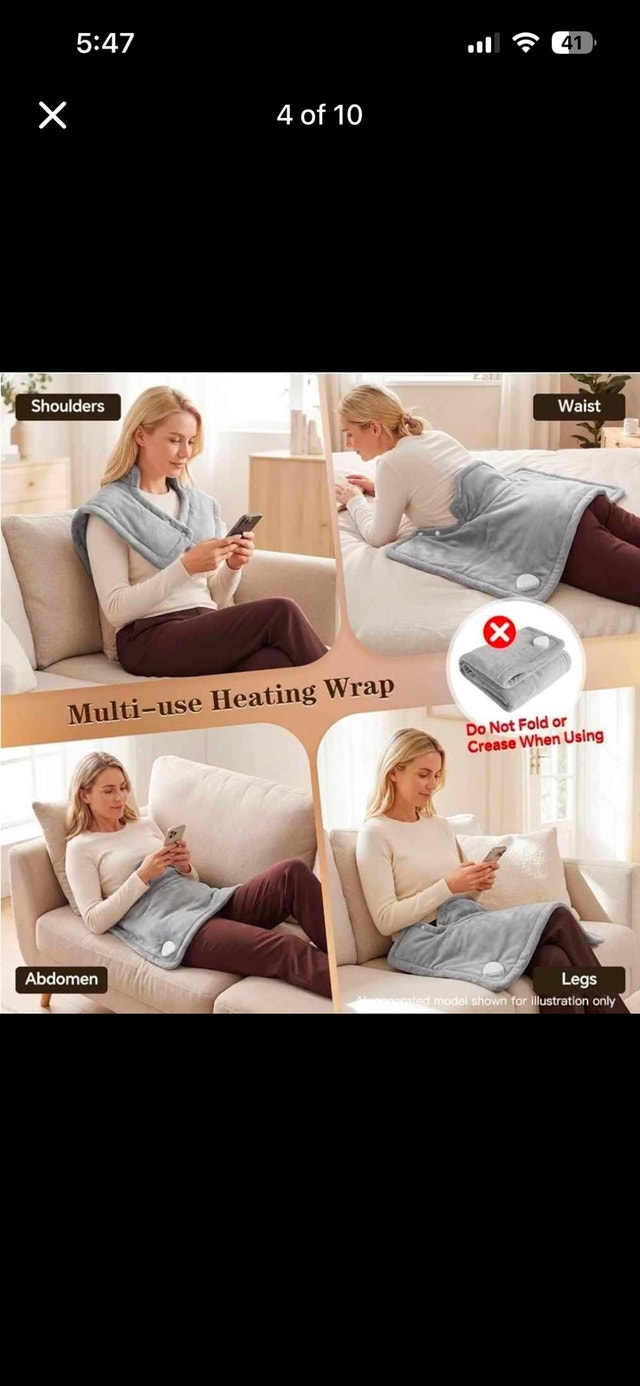 Bistee Electric Thermal Heating Wrap for Neck & Shoulders - photo 4