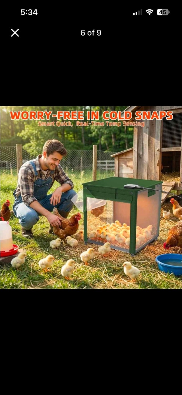 200W Chick Brooder Box & Radiant Heater Kit (Green) - photo 5