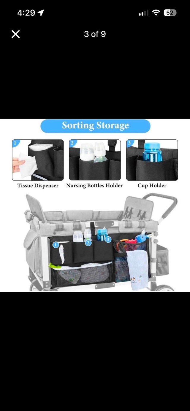 HODRANT Stroller Wagon Cargo Net Organizer - photo 3