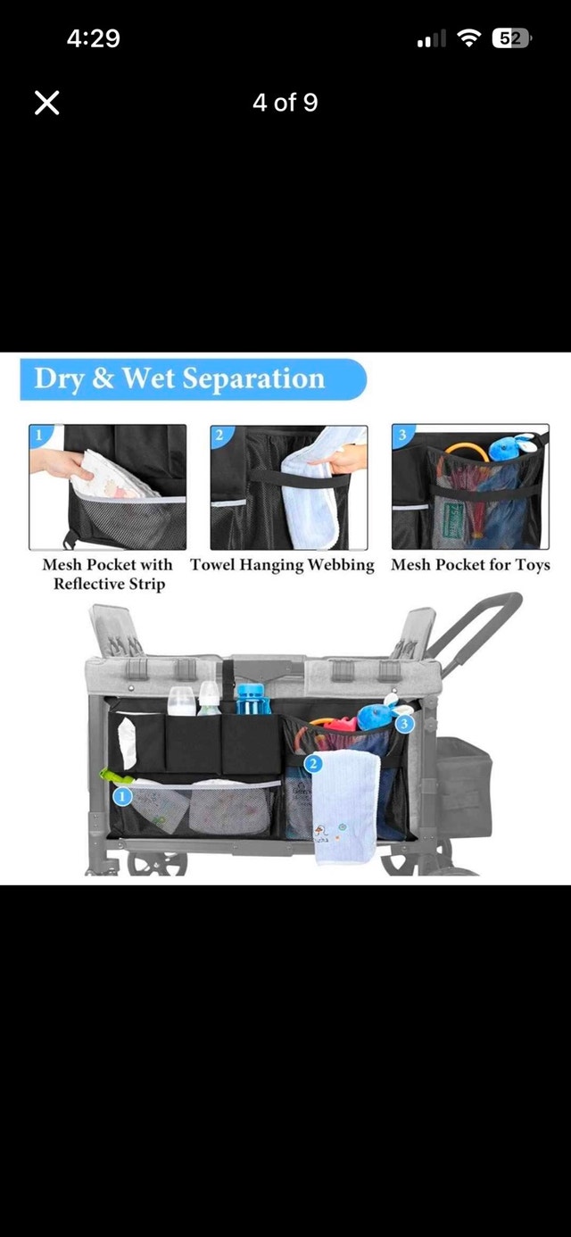 HODRANT Stroller Wagon Cargo Net Organizer - photo 4