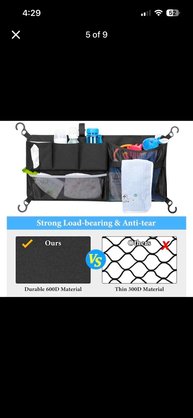 HODRANT Stroller Wagon Cargo Net Organizer - photo 5