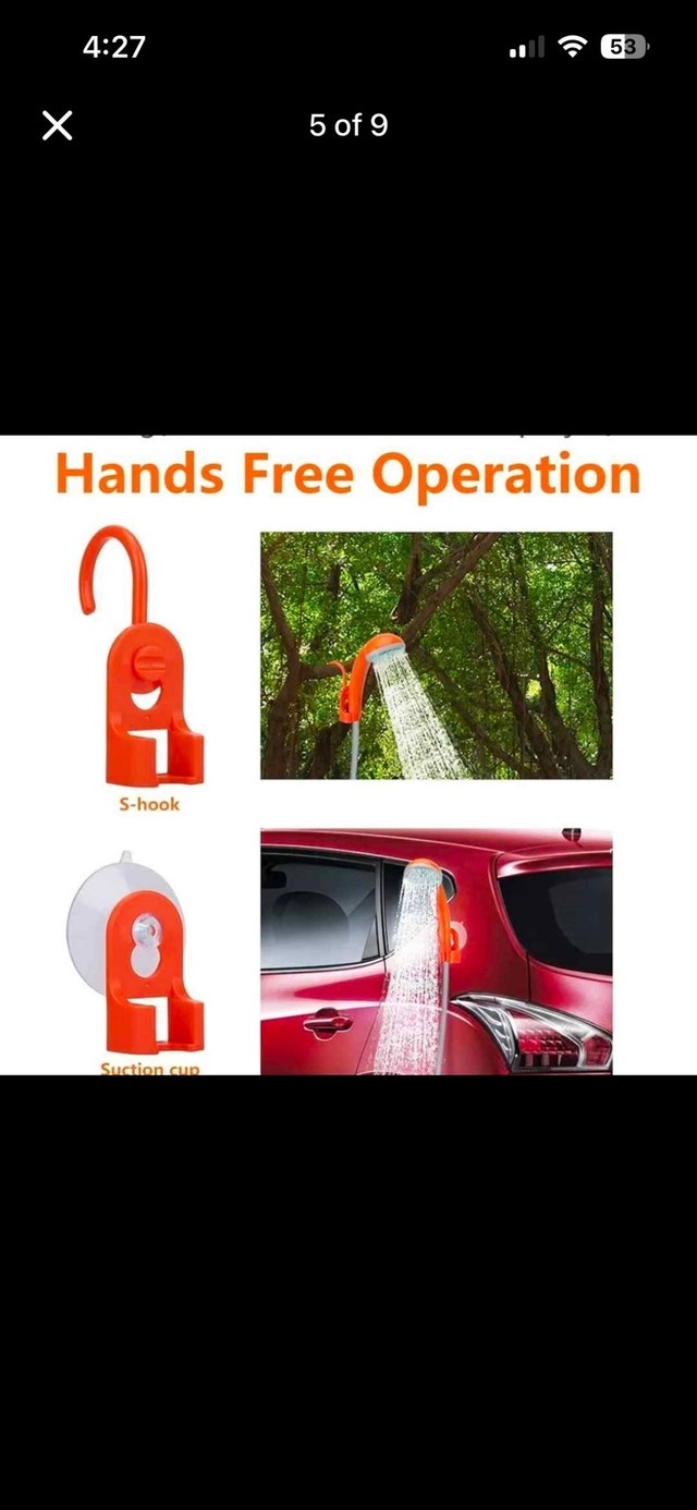 KEDSUM Portable Camping Shower & Handheld Bidet Sprayer Set - photo 5