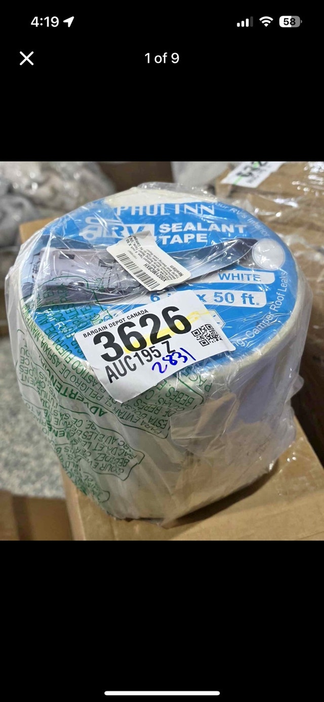 PAULINN Heavy-Duty RV Roof Sealant Tape (6" x 50 ft)