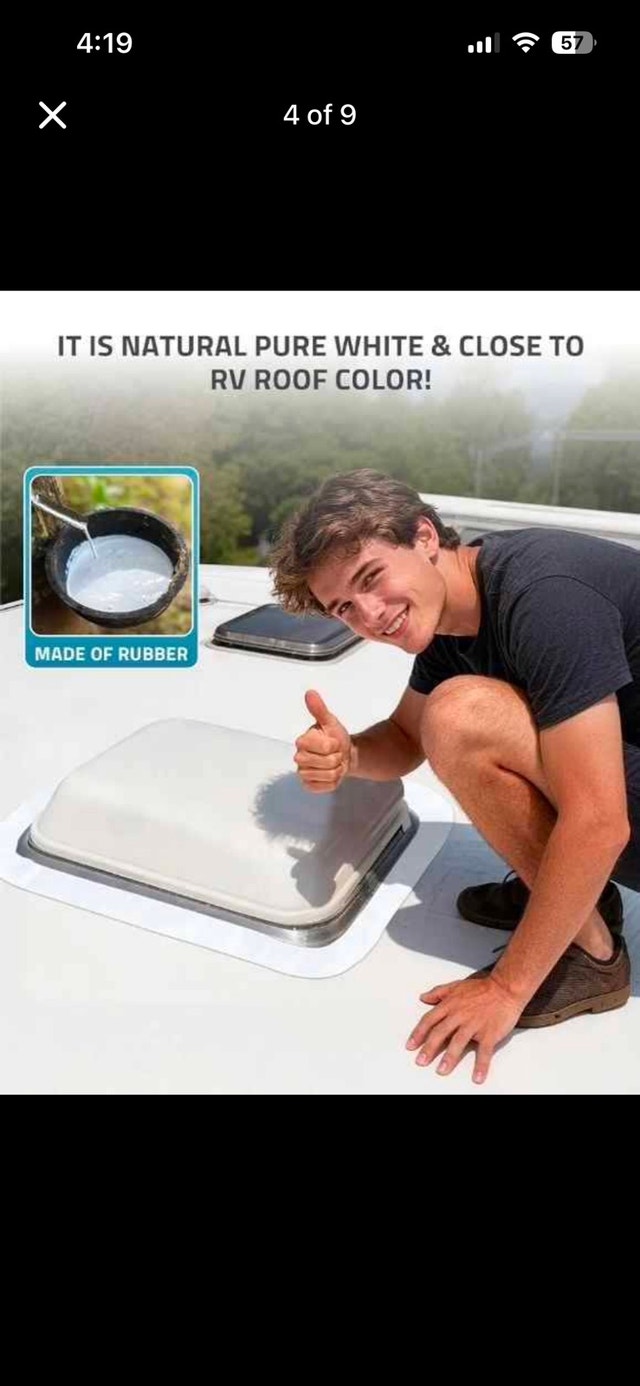 PAULINN Heavy-Duty RV Roof Sealant Tape (6" x 50 ft) - photo 4