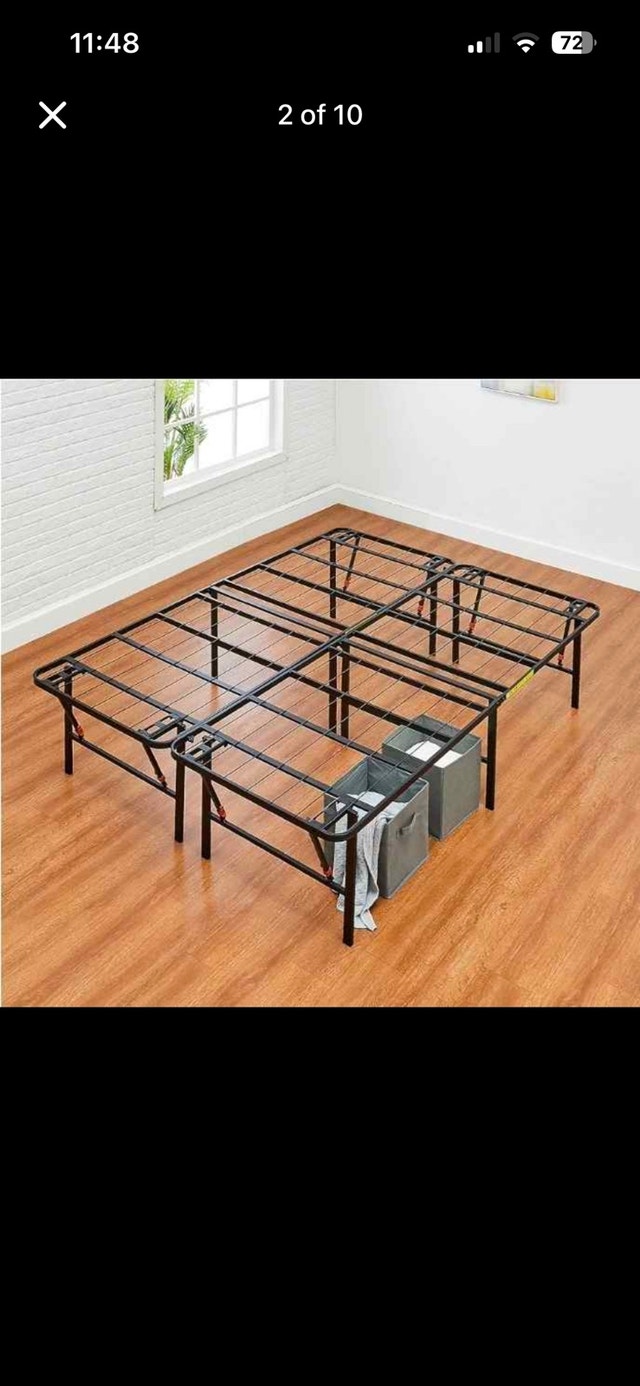 Foldable Metal Platform Bed Frame (Full Size - 18" High) - photo 2