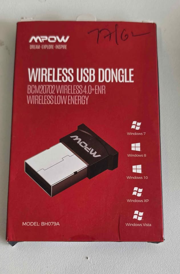 MPOW Wireless Bluetooth 4.0 USB Dongle Adapter (Model: BH079A)
