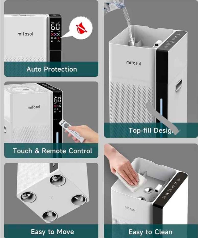 Mifasol 20L Large Room Humidifier (Warm & Cool Mist) Brand New - photo 2