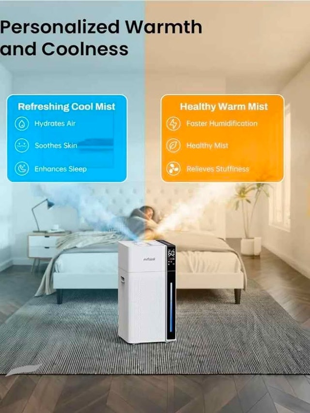 Mifasol 20L Large Room Humidifier (Warm & Cool Mist) Brand New - photo 5
