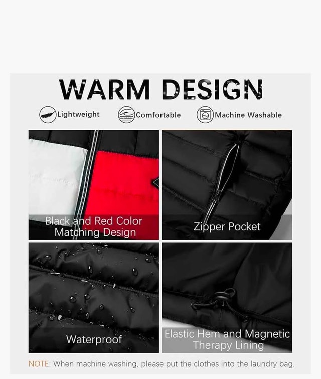 Premium Heated Vest - 6 Heating Zones with Stylish Case - photo 3