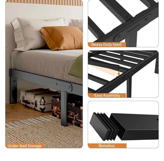 Brand New King Size Metal Bed Frame (12 Inch) - photo 2