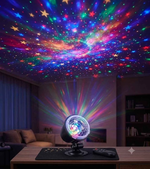 Star Projector Night Light – Magic Galaxy Ceiling Display