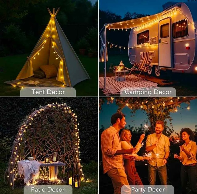 ☀️ Metaku 72FT 120 LED Solar Outdoor String Lights - photo 2