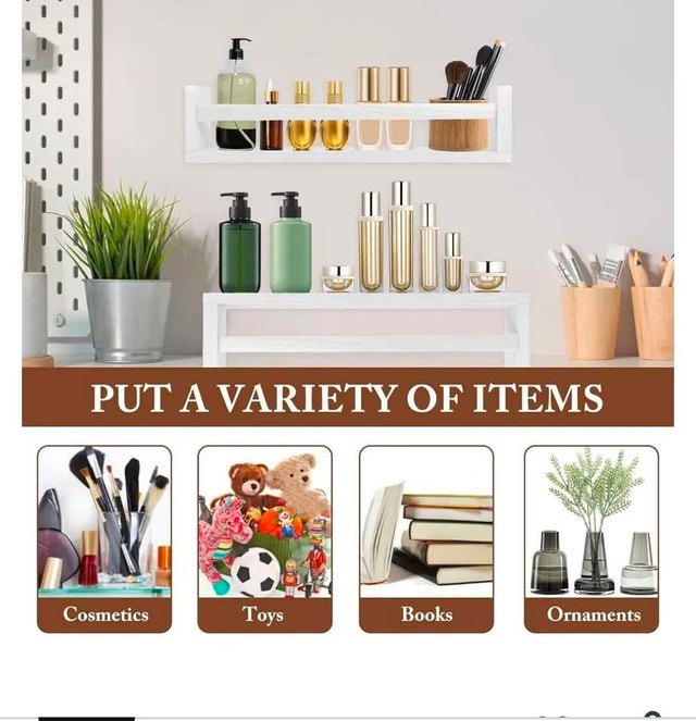 3-Pack Wooden Floating Wall Shelves (Brand New) - photo 3